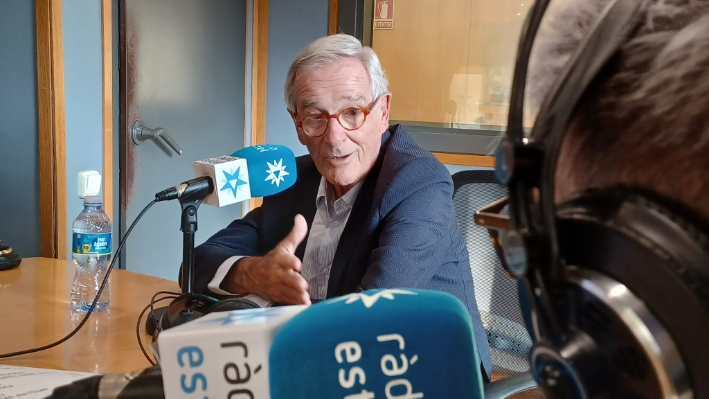 Xavier Trias (Trias per Barcelona), als estudis de Ràdio Estel el 6 d'octubre