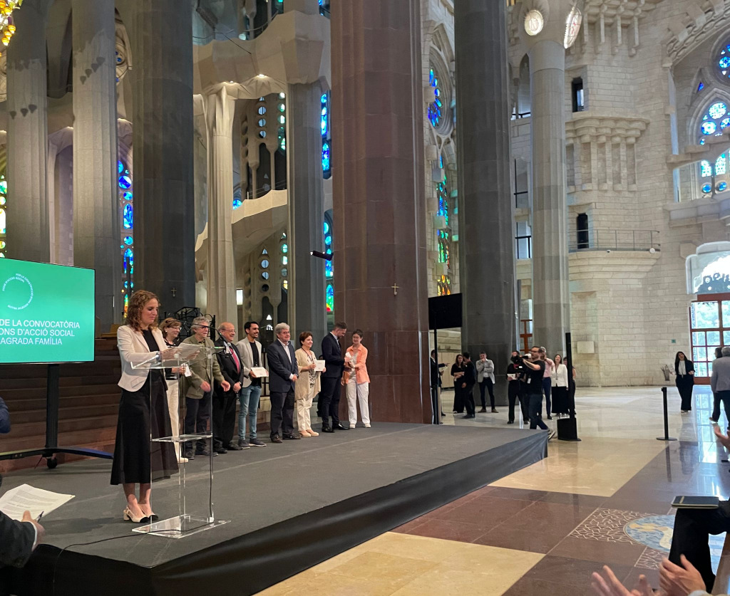 Representants de les entitats beneficiàries del I Fons d'Acció Social de la Sagrada Família