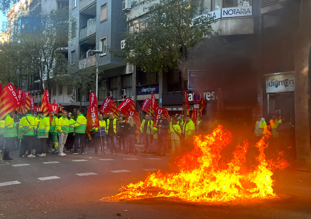 vaga d'escombraries a Barcelona